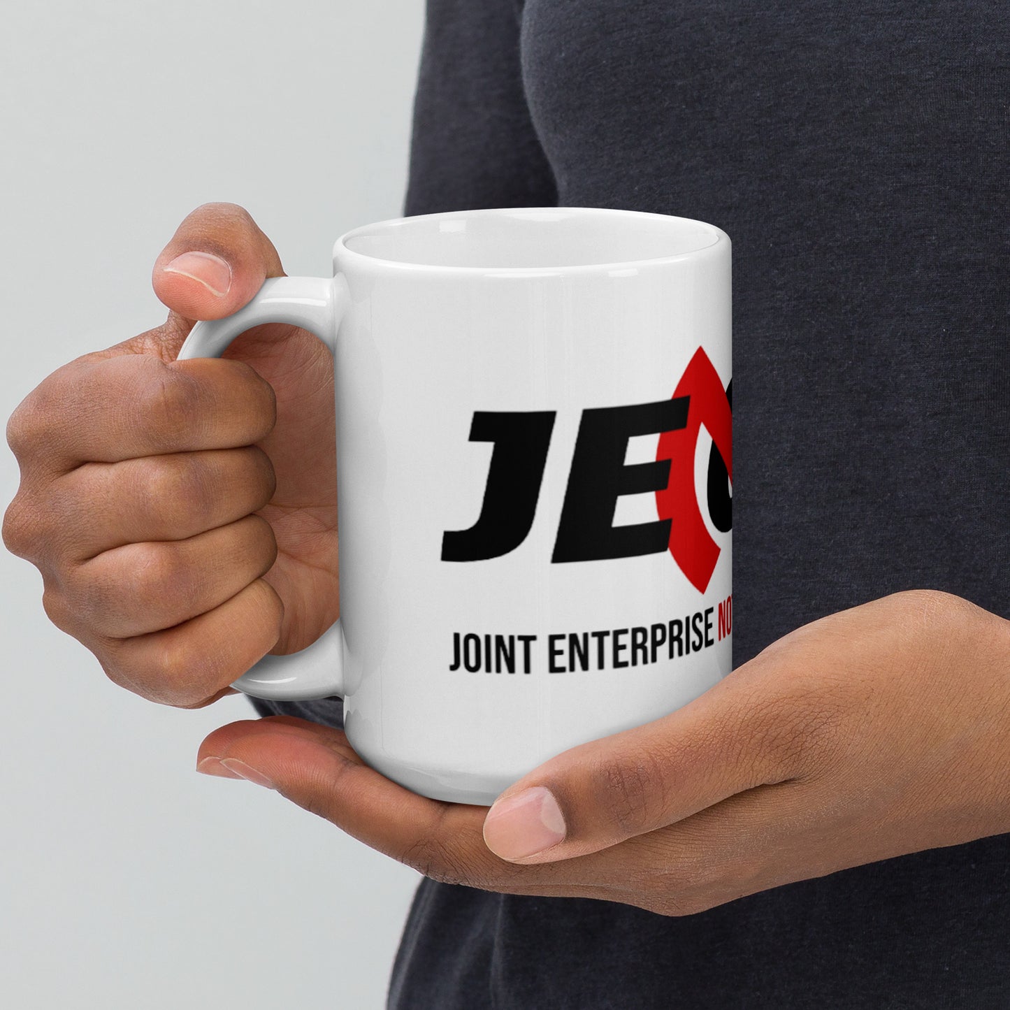 JENGbA White glossy mug